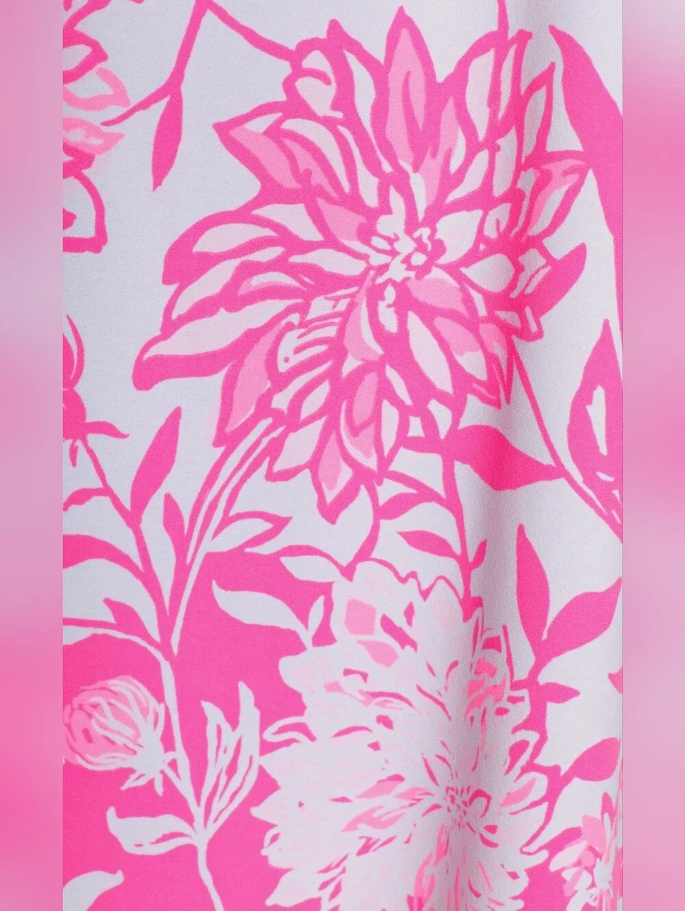 Lilly Pulitzer Nala Soft Shift Sleeveless Dress Sz 00 Resort White Caliente Pink